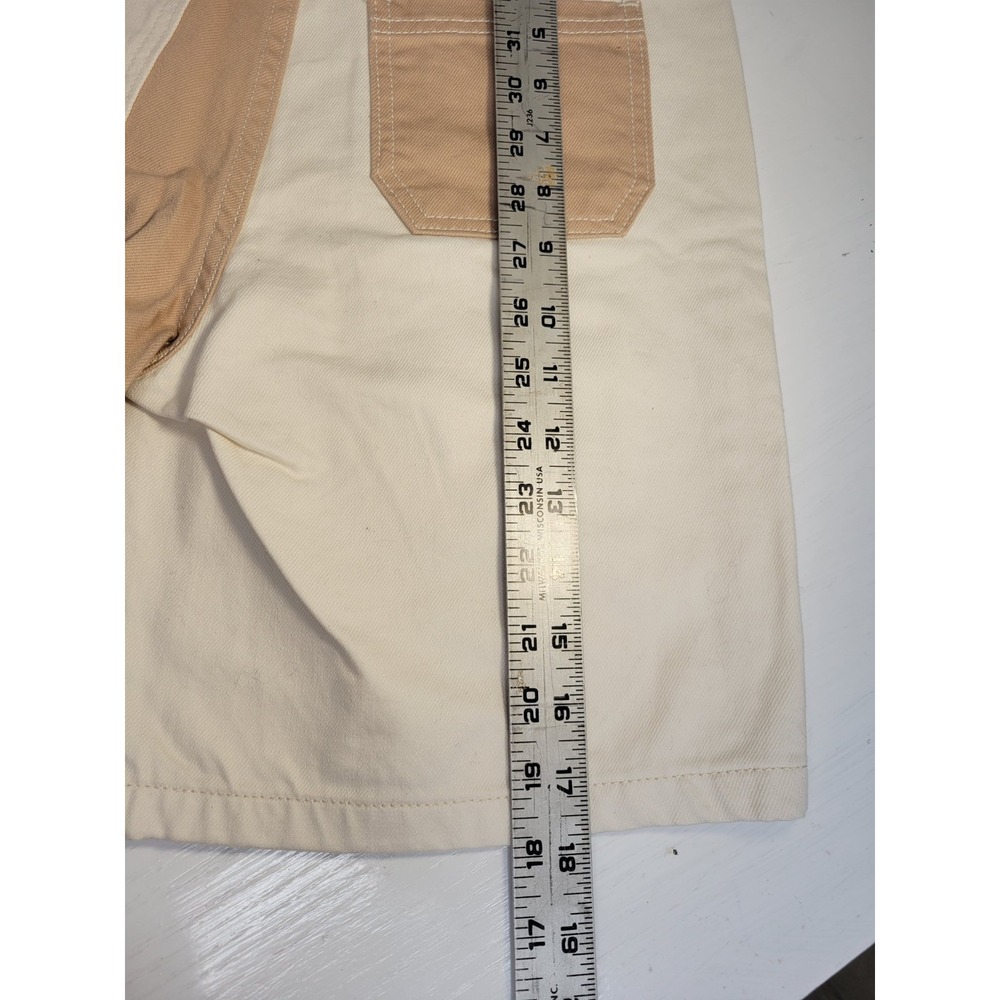 Denim‎ Shorts Kids Sz 14 Adjustable Waist. To Grow, Pockets, Cargo Color Block - Picture 7 of 15